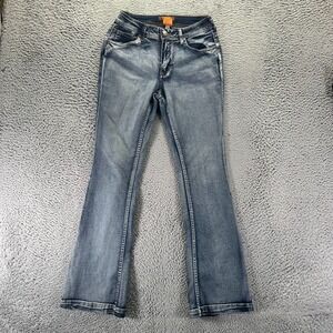 Crest Jeans Womens 9 Blue Cotton Denim Bootcut Leg Travel Streetwear Stretch